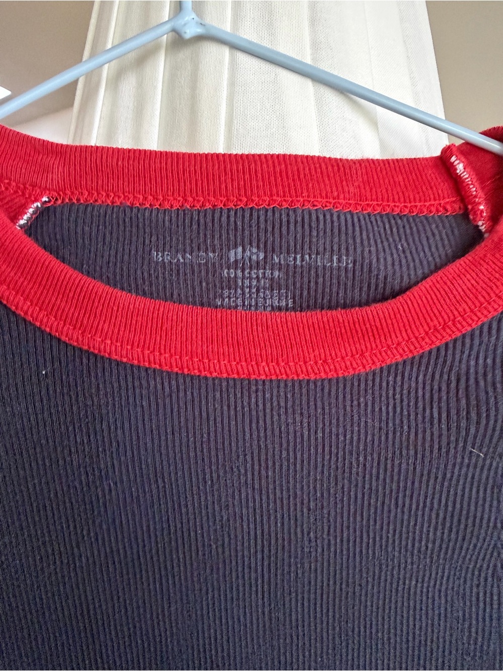 Blue & Red Raglan Crop Tee - Picture 2 of 2